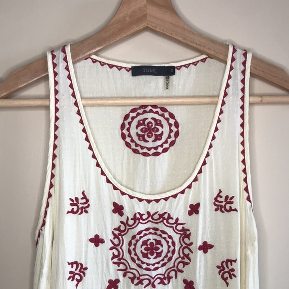 THML embroidered boho tank top - Picture 2 of 9